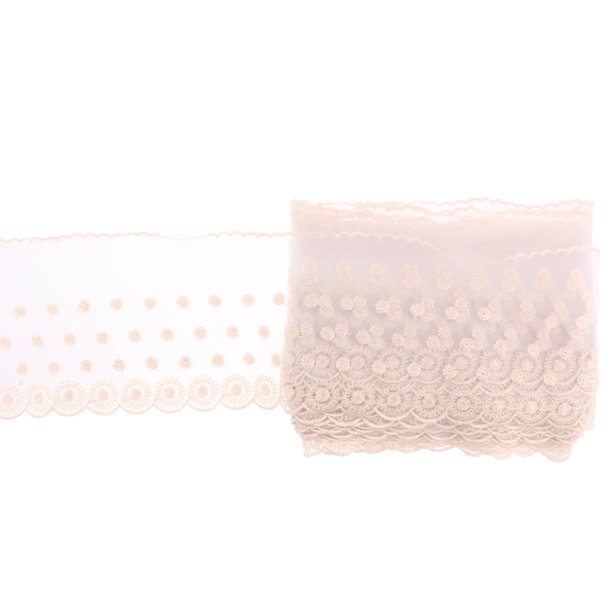 Tela de seda de nylon Sunnimix 14cm para accesorios de muñeca decoración interior Beige