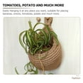 thumbnail image 6 of ULTNICE Wall Hanging Fruit Basket Coffee Cotton Rope Round Woven Design 1Pack 9.8X7.9X5.9In, 6 of 8