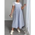 thumbnail image 2 of Women'S Plus Size Summer Maxi Dress Casual Sleeveless Spaghetti Strap Long Beach Sundresses Light Blue 4XL, 2 of 6