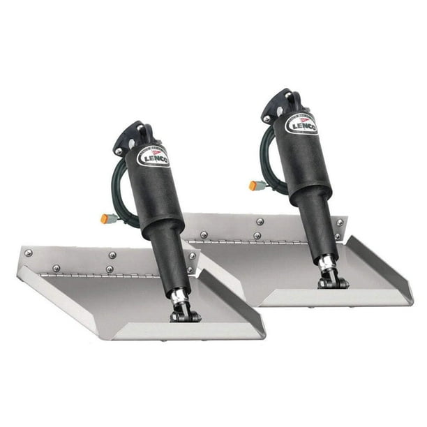 Kit Trim Tab Lenco de 9 x 9 pulgadas, montaje en bordes sin interruptor, 12 V