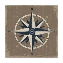 Trademark Fine Art 'Nautical Compass' Canvas Art by Michael Mullan