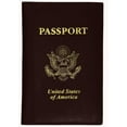thumbnail image 3 of menswallet Genuine Leather USA Gold Logo Passport Cover Holder for Travel 151 CF USA (C) Orange, 3 of 10