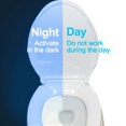 thumbnail image 4 of Emlimny Toilet Night Light Gadget, Fun Bathroom Lighting Add on Toilet Bowl Seat, Motion Sensor Activated LED 9 Color Modes - Funny Birthday Gag Gifts for Men, Kids & Toddlers, 4 of 6