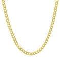 thumbnail image 2 of Kylie Harper Unisex Italian 14k Gold Over Silver Miami Cuban Curb Chain - 18"-24", 2 of 5