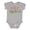 AC-Heather Grey, variant on Feliz Navidad Christmas Boys or Girls Baby Bodysuit