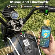 TOKTOO Licensed BMW 24v Electric Dirt Bike for kid, 24V Kid Electric Motorcycle, 24V Ride on Toy for Big Kids 5-8, 300W Power Motor With Removable Training Wheels, up to 12 Miles & 13MPH, Black