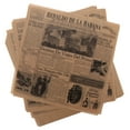 thumbnail image 2 of G.E.T. 4-TE1050 Appetizer / Serving Basket Tissue Liner Paper, 12" x 12", Cuban Newsprint (Case of 1000), 2 of 6