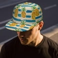 thumbnail image 6 of Pineapple Aesthetic Snapback - Golden Pineapple & Sunshine Design Adjustable Summer Cap, 6 of 8