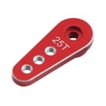 thumbnail image 4 of Servo de brazo metálico de 25T, engranaje 1:10, resistente al agua, accesorios para coche de juguete, núcleo RC metálico Rojo, 4 of 9