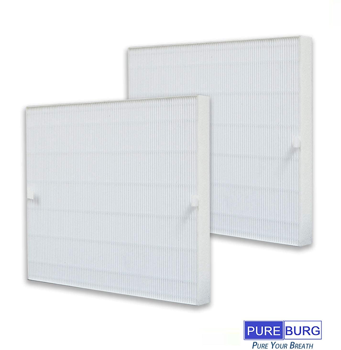 PUREBURG Replacement HEPA Filter Set Compatible with Coway AP-1512HH, AP-1518 / AIRMEGA 200M Mighty,Replaces Part 3304899 , 2 True HEPA + 4 Carbon Pre-Filters