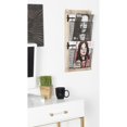 thumbnail image 3 of DecMode 25" Black Metal 2 Slot Suspended Wire Basket Magazine Rack Holder with Suspended Baskets and Label Slot, 3 of 13