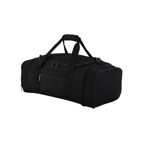 Protege Everyday Journey 22 in Black Travel Duffel Bag with Trolley Sleeve