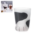 thumbnail image 1 of 1 taza de cristal con forma de pata de gato y pata de tigre, ideal para oficina, desayuno, leche, regalo., 1 of 9