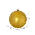 thumbnail image 2 of Vickerman N186508 10 in. Gold Foil Ball Ornament., 2 of 2
