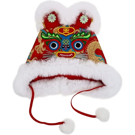 Tiger Hat Ear Hat Funny Plush Ear Hat Earflap Plush Hat Cap New Year ...