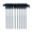Black#528, variant on Heavy Duty Screw In Tent Stakes Sturdy Carbon Steel Ice Shanty Anchors with Cloth Bag for Outdoor Camping Patio Garden Canopies Ten Pack