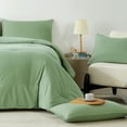 thumbnail image 4 of Davulos Green Comforter Set Queen Size,3 Pieces Modern Lightweight Queen Bedding Comforters Sets with Pillowcase Cozy Bed Set for All Season, 4 of 7