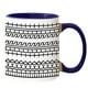 thumbnail image 1 of Taza de café de cerámica con diseño abstracto, 330 ml, diseño geométrico, 1 of 2