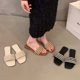 thumbnail image 2 of Bailamos Moda Mujer Chanclas Casuales Al Aire Libre Mujer Chanclas Nuevos Zapatos Zapatillas Femeninas 2021 Populares Zapatos De Suela Plana Para La, 2 of 5