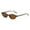 D, variant on Oval Sunglasses with Gradient Brown Lens for Cycling Outdoor Sports Men and Women