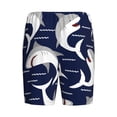 thumbnail image 2 of Haiem Angry Shark Men's Pajama Short with Soft Woven Cotton Elastic Waistband Sleep Short-4X-Large, 2 of 9