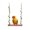 1, variant on Parrots Bridge Hammock Swing Bridge Swing Standing Training Supplies Bridge Hammock with Cotton Rope Toy