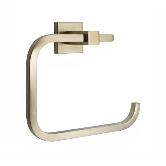 Huntington Brass Razo Wall-Mount Towel Ring in Satin Brass (Light) - Y1480516-L
