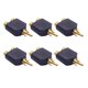thumbnail image 1 of Pack of 6 RCAs Y Splitter Connectors 1 Male 2 Female for TV Sound Video Easy Plug and Use, 1 of 4