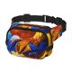 thumbnail image 2 of Fotbe Colorful Rooster Cangurera Cuadrada con Estampado de Doble Capa, Bolsa de Cintura Ajustable Mini para Hombres y Mujeres, 2 of 9