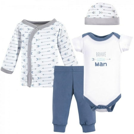 UPC: 0660168690576 | Luvable Friends Baby Boy Cotton Preemie Layette Set  Arrows  Preemie
