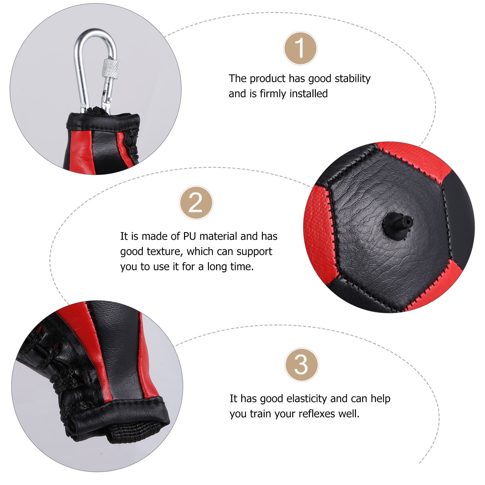 NUOLUX 1Pc Stable Hanging Boxing Bag for Home Gym and Stress Relief