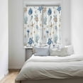 thumbnail image 4 of Coastal Ocean Window Curtains 63 Inch Length, Summer Beach Nautical Rod Pocket Kitchen Window Treatments Drapes for Bedroom, Cafe, Living Room, 2 Panels, 42 W x 63 L, 4 of 5