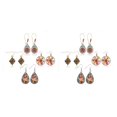 thumbnail image 3 of QualitChoice 4pair Vintage Drop Earrings Every Occasion Suitable Occasions Boho Earrings 2Set, 3 of 6