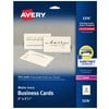 Avery Printable Business Cards with Sure Feed Technology, 2" x 3.5", Ivory, 250 Blank Cards for Laser Printers (05376)