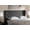 Dark Gray, variant on Baxton Studio Ally Modern And Contemporary Grayish Beige Fabric Button-Tufted Nail head King Size Winged Headboard