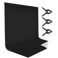 thumbnail image 1 of 6.6 * 9.8ft Bi-Color Photography Backdrop Background Screen Washable Polyester-Cotton with 3pcs Backdrop Clamps, 1 of 8