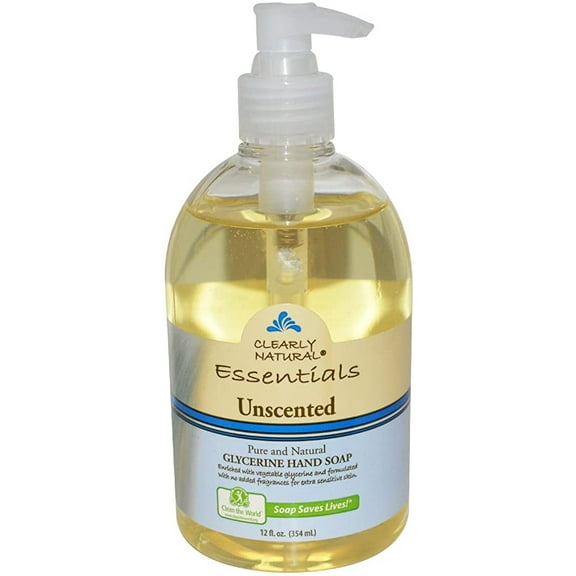 Clearly Natural & Pure Glycerin Pump H& Soap Fragrance Free, 12 oz