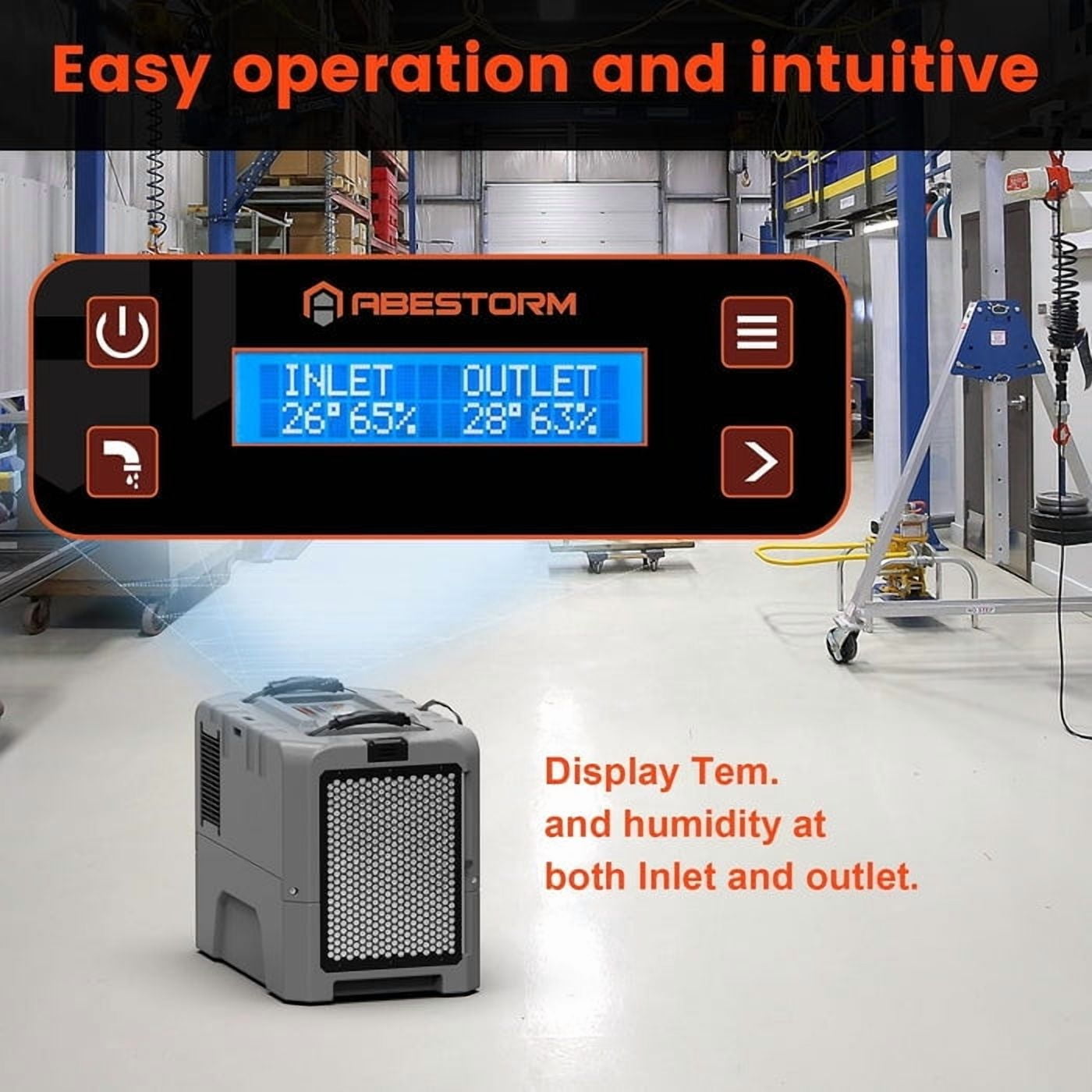 Abestorm  Lgr 180 PPD Commercial Dehumidifiers with Pump for Crawl Space, up to 2,300 Sq.ft