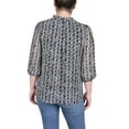 thumbnail image 3 of 3/4 Sleeve Chiffon Blouse, 3 of 4
