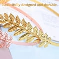 thumbnail image 5 of Back-Worn Leaf Metal Headband for Women Girls,2025 Gold Leaf Hair Wrap, Elegant Headband for Wedding and Party Festivals and Daily Wear, Elegant Bridal Tiara for Back of Head (Gold), 5 of 7
