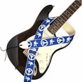thumbnail image 2 of Ace Vintage Reissue Sangle de Guitare - Paix & Colombe, Bleu, 2 of 4