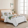 thumbnail image 5 of Full Quilt Set 78''x90'', Camping Lightweight Summer Bedspread Coverlet Set with 2 Pillow Shams, Fall Summer Nature Forest Car Tree Moon Breathable All Season Quilt Bedding for Bedroom/Guest Room, 5 of 9