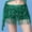 Green, variant on Fesfesfes Women Skirt Hip Scarf Sequined Tassel Waist Scarf Adult Female Belly Dance Dress Bandage Waist Chain Skirt or