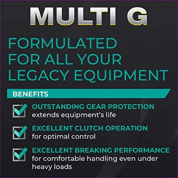 VISCOSITY Multi G Transmission Hydraulic Fluid - Compatible with Mahindra, McCormick Tractors - 2.5 Gallons - 77462NPYUS