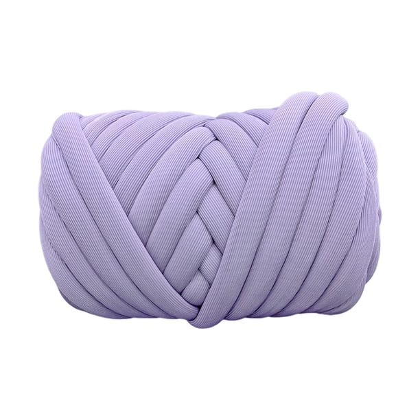 Hilo Grueso De 62.3 Pies De Hilo Tubular Lavable Para Macramé, Almohada, Color Morado Claro Sunnimix hilo grueso