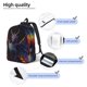 thumbnail image 3 of Easygdp Rainbow Wings Majestic Dragon Mochila de Lona Resistente para Laptop, Compatible con Laptops de 15 a 17 pulgadas, Ideal para Escuela, Trabajo y Viajes-Small, 3 of 5