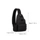thumbnail image 5 of Eigraketly Bolsa de hombro en el pecho Bolsillo para botellas Bolsas de sujeción Bolsas de deportivas Mochilas de mochilero Negro Eigraketly OD022866-01, 5 of 6