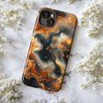 thumbnail image 5 of Elegant Black and Gold Marble Phone Case, Luxury Swirl Pattern Protective Cover for iPhone 16 15 14 13 12 Pro Max Mini, 5 of 6