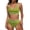 Green#2, variant on Women's Bikini Top - Push Up, Halter, Retro, Padded Swimsuit Top