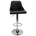 thumbnail image 3 of Aaron Presley Tabouret de Bar Pivotant Réglable en Similicuir en Noir (Lot de 2), 3 of 3
